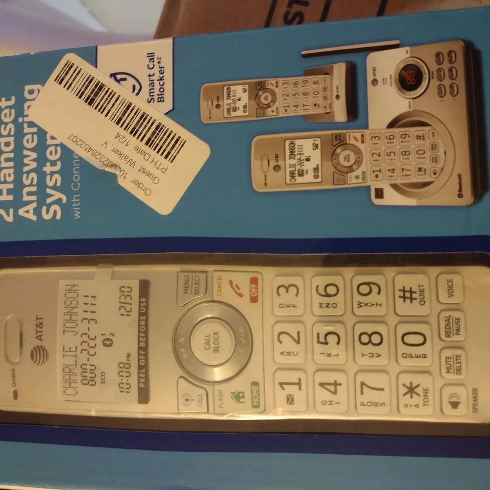 Dual Cordless Phone Answering System - Silver